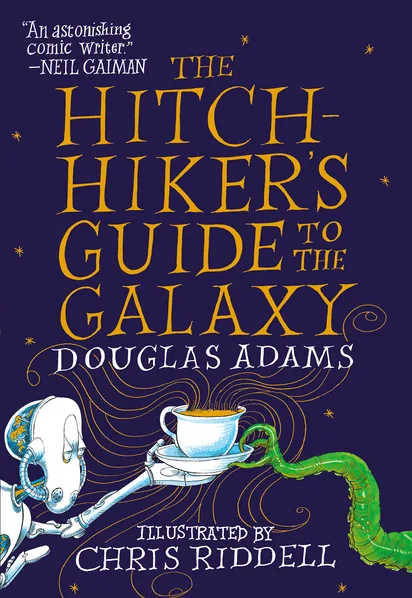 Cover of The Hitchhiker's Guide to the Galaxy by Douglas Adams